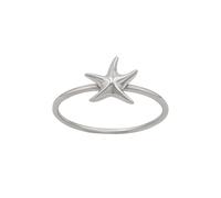 Anello in Argento Sterling con Stella Marina Fascia Impilabile - 81stgeneration
