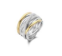 Anello in argento Sterling con zirconia cubica bianca TI SENTO - Milano