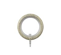 Anello in ferro per bastone tenda avorio e oro 27 mm 8 pz Avorio