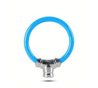 Anello in lega di acciaio per mountain bike, bici da strada, anti-blocco, impermeabile, con 2 chiavi, compatto per la sicurezza per scooter (blu)