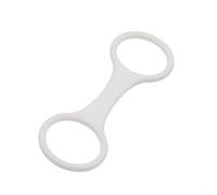 Anello in silicone a forma di 8 per snorkeling, 3 pezzi, per una migliore connessione tra maschera e tubo di respirazione (bianco)