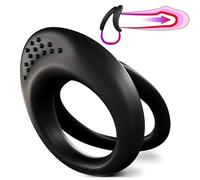 Anello in silicone nero Anello flessibile a triangolo (1PC)