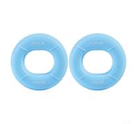 Anello in silicone per esercizi di dita e avambraccio, attrezzature di rafforzamento per uso domestico e in palestra, perfetto per atleti (2 pezzi blu)