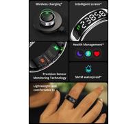 Anello intelligente Colmi R12 Taglia 7 Bluetooth IPX1 Autonomia 5 giorni Android/iOS Nero