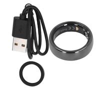 Anello intelligente con design in ceramica a prova di pioggia a 5 atm, anello di fitness con controllo dei gesti e funzione a fotocamera, anello di salute per il monitoraggio (ID 21,5 mm / 0.85in)