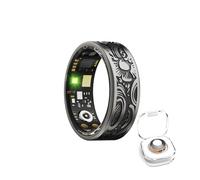 Anello intelligente con scomparto di ricarica magnetico - 10-15 giorni di standby, IP68 impermeabile, analisi del ciclo del sonno, fitness tracker con GPS, set regalo perfetto for lui/lei(11#)