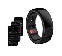 Anello intelligente per la salute, monitoraggio attività fitness con cardiofrequenzimetro, monitoraggio del sonno impermeabile ricaricabile Bluetooth, registrazione dell'anello intelligente della
