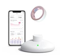 Anello intelligente per monitoraggio della fertilità e dell'ovulazione, sensore di monitoraggio della temperatura portatile con app Auto Sync, analisi periodi e sonno, taglia 8 (Taglia 9)