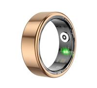 Anello intelligente per uomo e donna, fitness, tracker del sonno, smart ring android smartring salute, contapassi, fitness tracker, cardiofrequenzimetro, sport, oro rosa, nero