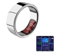 Anello intelligente unisex - Monitoraggio per tutto il giorno Monitor ossimetrico / Monitor della frequenza cardiaca / Monitor del sonno / Pedometro / Anello di monitoraggio della salute (Grigio, 22#)