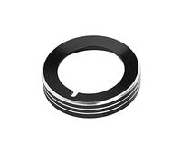 Anello interruttore fari in lega di alluminio nero Premium Car Interior Decor di ricambio per 2015 2020