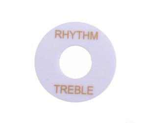 Anello interruttore per chitarra Gibson Ritmo e Treble Selettore Placca Colore Bianco o Nero 33,5 mm Dimensioni esterne 13 mm Foro Interno Parte di Ricambio Accessorio Chitarra Elettrica Trim (Bianco)