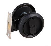 Anello invisibile per serratura della porta, in acciaio inossidabile 304, per porte in metallo e legno, larghezza 35-50 mm, con serratura in rame, rotazione di 90 gradi, apertura e chiusura fluide