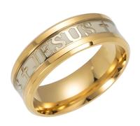 Anello Jesus - Oro / 65mm