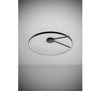 ANELLO LAMPADA DA SOFFITTO NERO VERNICIATO DIAM.109cm 3000K 4258LM 65W DIMMERABILE TRIAC