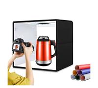Anello LED da 40 cm dimmerabile Lightbox 3 modalità di illuminazione Photo Lighting Studio Shooting Tent Box Kit 6 X fondali a colori su entrambi i lati Per la fotografia in studio(40cm Studio Box)