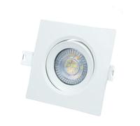 Anello LED da incasso quadrato bianco 7 W 3000-4000-6500 K