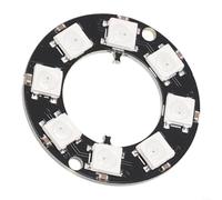 Anello LED RGB indirizzabile individuale, controllo facile, connessione microcontrollore, catenabile, basso consumo energetico, perfetto per progetti, la confezione include 1 anello LED (8 LED)