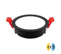 Anello LED rotondo da incasso compatto 7 W CCT nero LUMATI