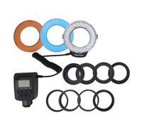 Anello Luce Portatile per Fotografia,Flash Anulare LED per Pentax e con 8 Adattatori Anulari e 4 Filtri,Flash Anulare Macro con Display LCD