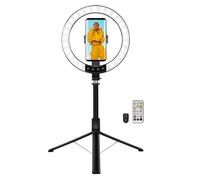 LOGILINK 066678 LUZ LED 26RGB RING 25 CM WITH TRÍPODE EXTENSIBLE SELFIE STICK