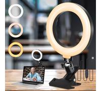 Anello luminoso a LED, Anello luminoso per selfie da tavolo da 6,3 pollici