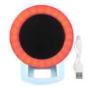 Anello luminoso a LED per webcam, con sorgente luminosa soffusa e telaio resistente alla corrosione, luce ricaricabile con clip per videochiamate e