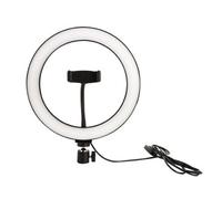 Anello luminoso creativo, teste a sfera universali con illuminazione morbida e senza ombre per uso professionale e personale.