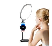 Anello Luminoso Da Scrivania - Supporto LED Per Selfie, Anello Luminoso LED Dimmerabile A Schermo Intero Con Supporto Per Telefono | Luminosità Regolabile Per Riunioni, Streaming Live, Videoconferenze