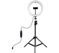 Anello Luminoso LED 10'' con Treppiede - Luce per Selfie e Video