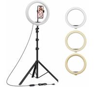 ANELLO LUMINOSO LED CON TREPPIEDI PER SELFIE LUCE TIK TOK RING LIGHT TELEFONO [EEK: A+++]