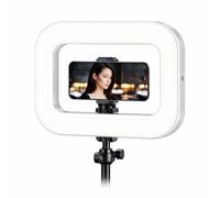 Anello luminoso LED LumiRing - luce regolabile, 3 tonalità | Ideale per selfie, video, trucco e streaming, con supporto stabile e illuminazione uniforme
