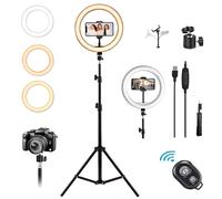 Anello luminoso per selfie da 160 cm, LED dimmerabile con illuminazione professionale per foto e video, supporto universale per telefono,