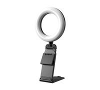 Anello luminoso per selfie per laptop, computer desktop, lampada ad anello per videoconferenze, kit di illuminazione con treppiede e supporto per