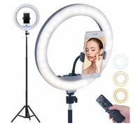 ANELLO LUMINOSO TREPPIEDI LUCE SELFIE TIK TOK LED LAMPADA RING LIGHT VIDEO 30CM