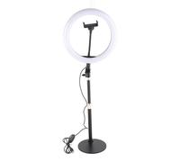 Anello luminoso versatile con luce distribuita uniformemente, strumento per la creazione di contenuti per un design desktop robusto, luce ad alone