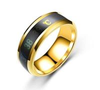 Anello magico di moda per le donne e l'uomo display della temperatura anelli intelligenti personalità titanio acciaio dito gioielli accessori regalo design professionale