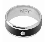 Anello Magico Multifunzione Smart NFC per Telefono Cellulare, Chip Integrato Impermeabile, Sblocco Crittografia Privacy, per la Protezione della Privacy Personale (taglia8)