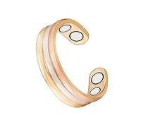 Anello magnetico in rame per le donne con 4 magneti forti Tri Tono Regolabile 60 MM