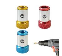 Anello magnetico per cacciavite, magnetizzatore per punte per cacciavite - Magnetizzatore per punte per in lega di alluminio da 3 pezzi - per cacciaviti multifunzionali, potente supporto pe