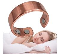 Anello magnetico per terapia linfatica, flusso linfatico regolabile | anello magnetico terapeutico, anello magnetico per alleviare il dolore da stress, anelli magnetici, sottili, aperti, regolabi