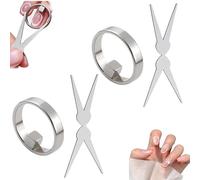 Anello magnetico per unghie, 2026, 3 in 1, a forma di occhio di gatto, strumento magnetico a forma di occhio di gatto (fascio largo, cuore, francese), forte magnete circolare cavo a Y e anelli per fai