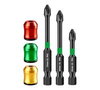 Anello magnetico per vite | Supporto per viti antiscivolo | Strumento per trapano | Wrist Finger indossabile anello magnetico per pickup | Hands Free Screw Fastener Assistant for Mechanics Carpenter