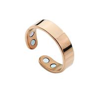 Anello magnetico sano da donna (regolabile) - antistress, miglioramento del sonno e sollievo dalla fatica, anello fitness dimagrante, anello magnetico per terapia e accessori moda oro/argento/oro rosa