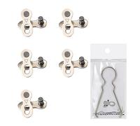 Anello Mancante Per Bicicletta,5 Paia Falsa Maglie Catena Bici Riutilizzabile Argento Acciaio Collegamento Missing Link,Catena Bici Connettore per 6/7/8 Velocità, Con Strumento Di Rimozione