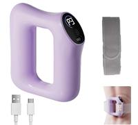 Anello massaggiante multifunzionale per la fascia,brucia grassi e modellamento di tutto il corpo, massaggiatore senza fili,ergonomico e multifunzionale, modalità di massaggio regolabili (Purple)