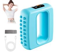 Anello massaggiante senza fili per fascia muscolare di tutto il corpo, strumento massaggiante per fascia muscolare per modellare l'addome e combattere la cellulite, funzionamento silenzioso (Blu)