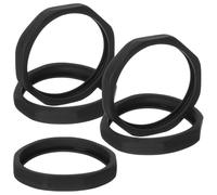 Anello Microfono Antiscivolo Antirotolamento 5 Pezzi Nero | Protezione in Plastica, per Microfono, Uso Domestico e Feste All'aperto, Set Compatto da Cinque