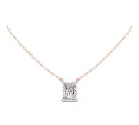 Anello Moissanite Radiant In Argento Sterling 925 Per Cerimonia Donna