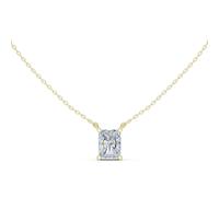 Anello Moissanite Radiant In Argento Sterling 925 Per Cerimonia Donna